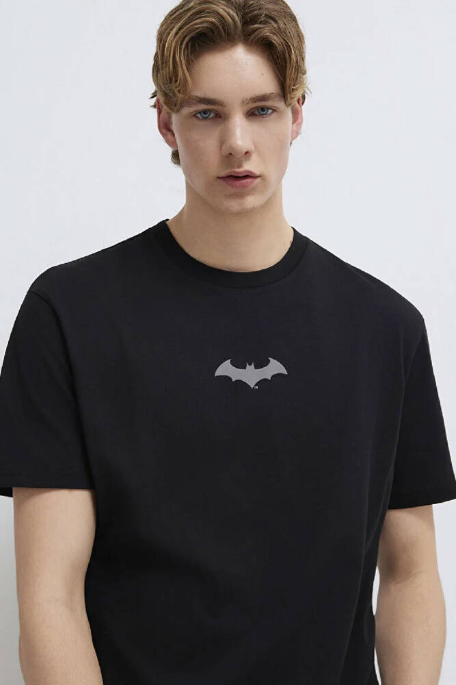 Erkek Batman Baskılı Tişört 066878-900 Siyah 