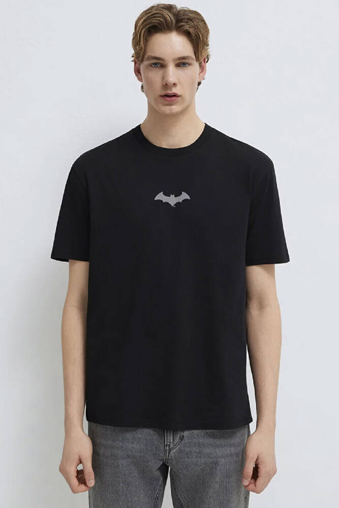 Erkek Batman Baskılı Tişört 066878-900 Siyah 