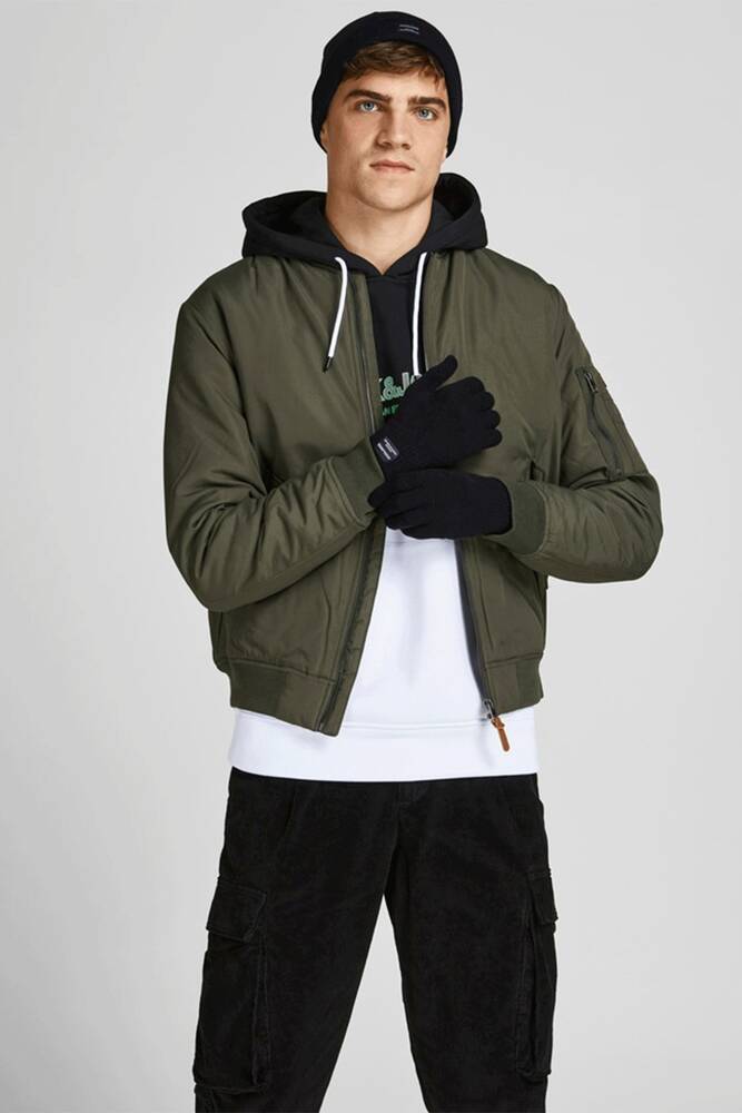 Erkek Beanıe&Glove Bere Eldiven Seti 12228933 Siyah 