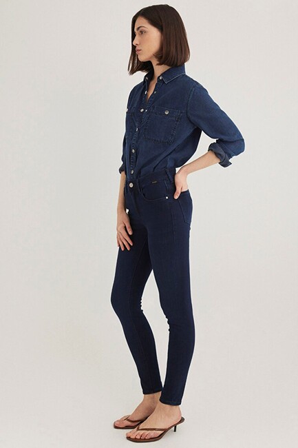 Erkek Betty Gold Jean Gömlek 1210818-87810 Lacivert (2)