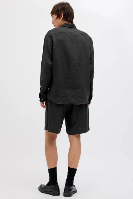 Erkek Bıll Lawrence Lınen Şort 12253134 Siyah (2)
