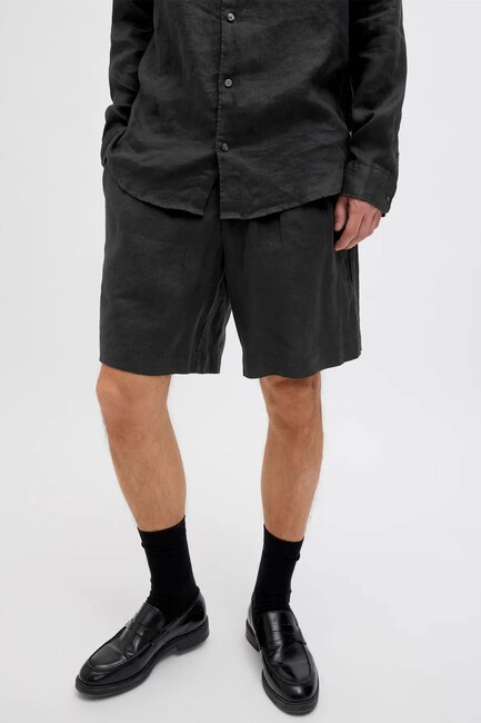 Erkek Bıll Lawrence Lınen Şort 12253134 Siyah - Thumbnail