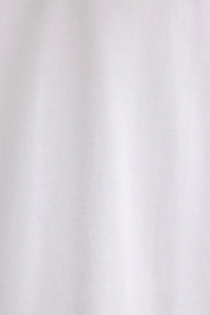 Erkek Bisiklet Yaka Basic Tişört 0611924-620 Beyaz - Thumbnail