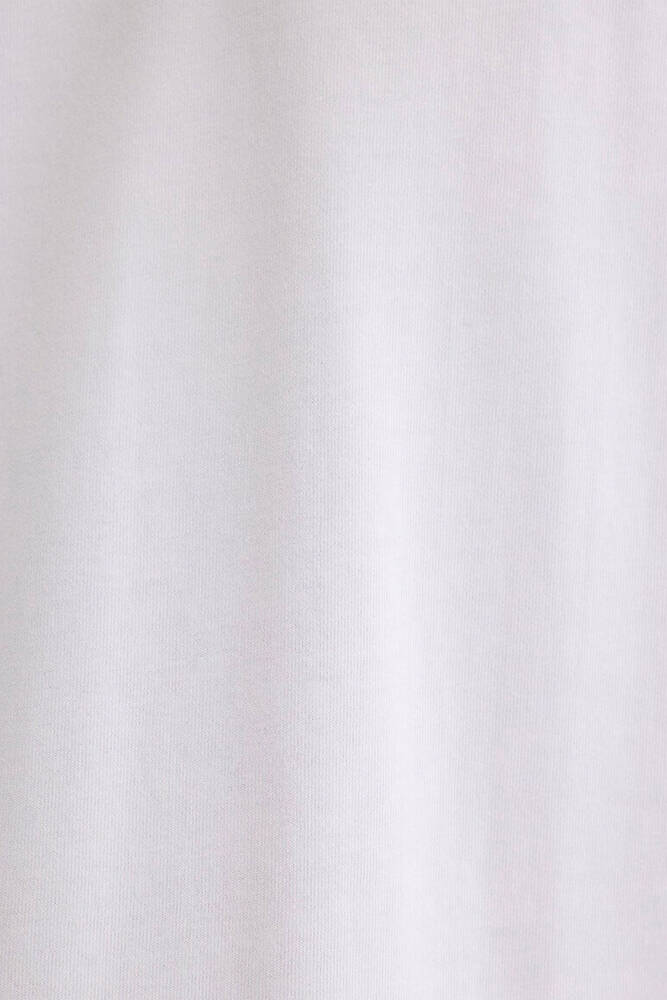 Erkek Bisiklet Yaka Basic Tişört 0611924-620 Beyaz 