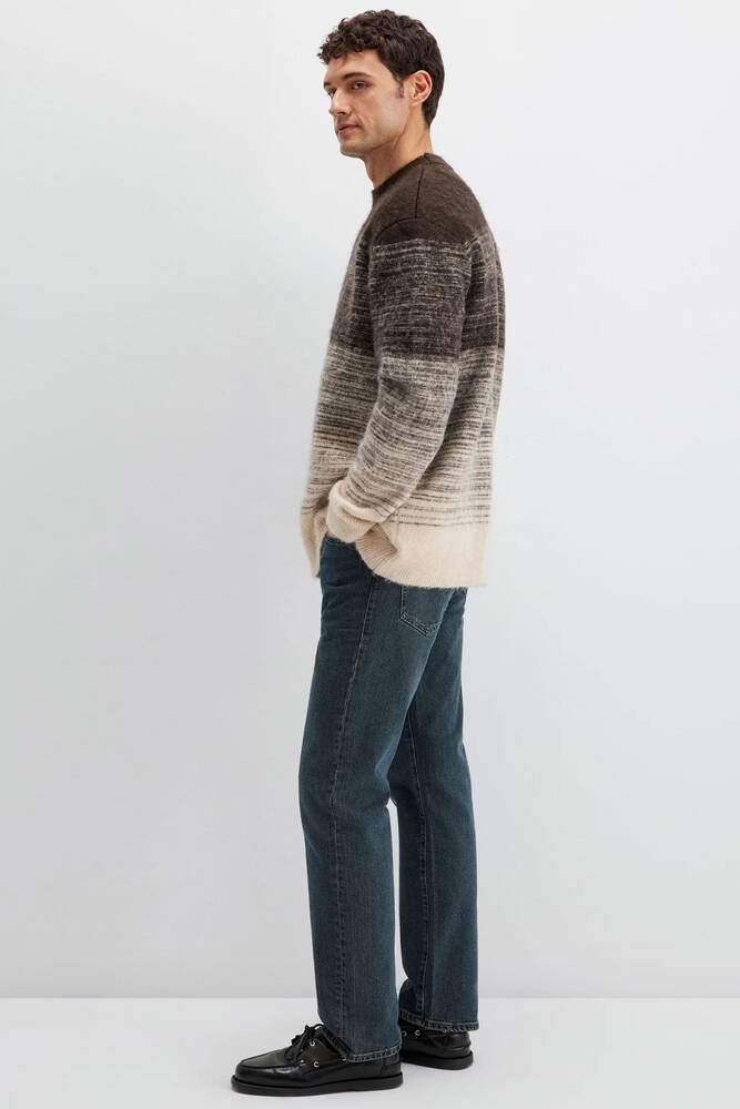 Erkek Bisiklet Yaka Kazak 0710381-70251 Kahve 