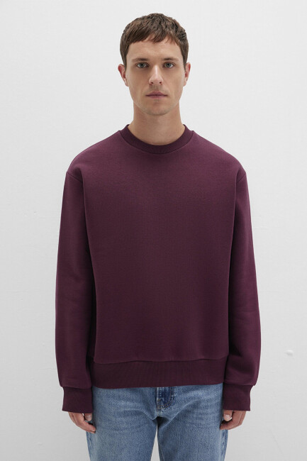 Erkek Bisiklet Yaka Sweat 0S10276-70434 Bordo  - 4