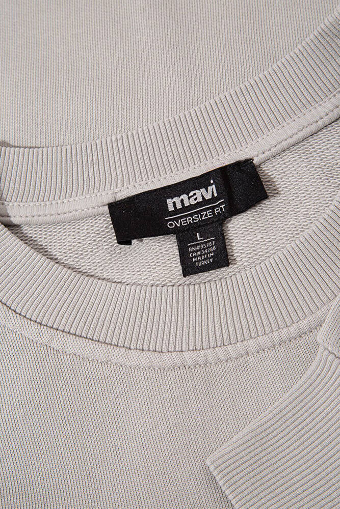 Erkek Bisiklet Yaka Sweat 0S10314-82577 Gri 