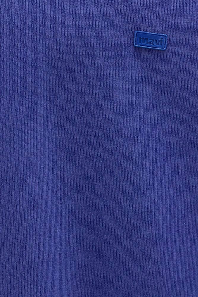 Erkek Bisiklet Yaka Sweat 0S10415-70695 Mavi 