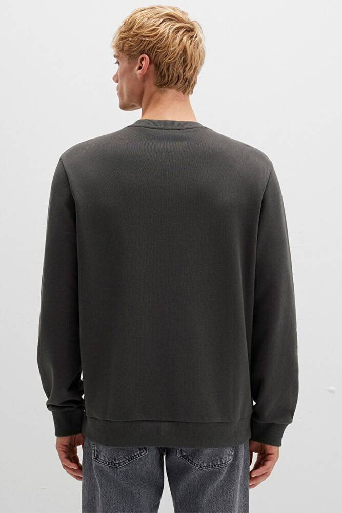 Erkek Bisiklet Yaka Sweat 0S10421-70090 Gri 