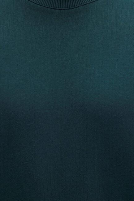 Erkek Bisiklet Yaka Sweat 0S10421-71929 Yeşil - Thumbnail