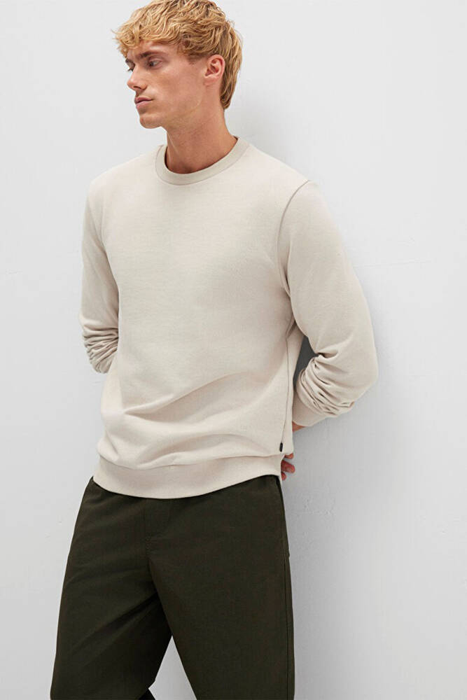 Erkek Bisiklet Yaka Sweat 0S10457-35111 Bej 