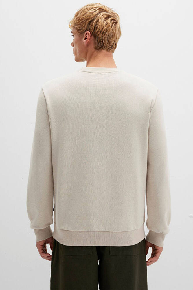 Erkek Bisiklet Yaka Sweat 0S10457-35111 Bej 