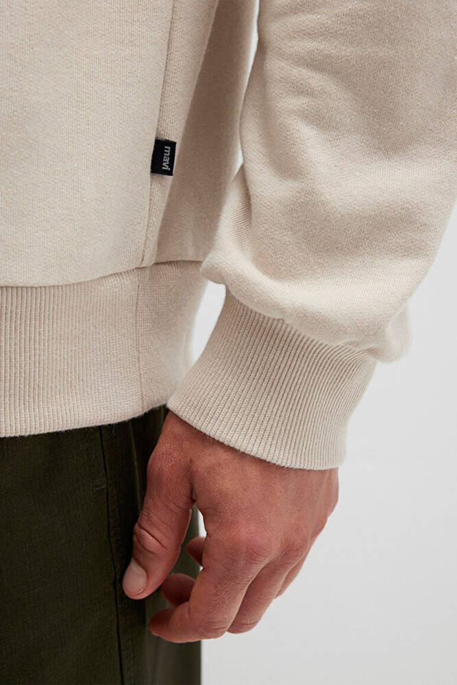 Erkek Bisiklet Yaka Sweat 0S10457-35111 Bej 