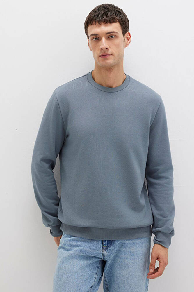 Erkek Bisiklet Yaka Sweat 0S10457-80889 Gri 