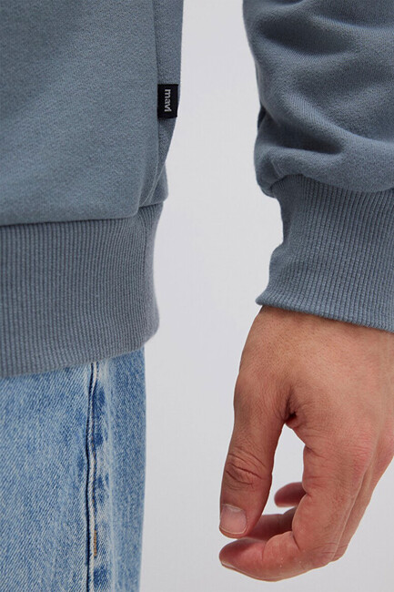 Erkek Bisiklet Yaka Sweat 0S10457-80889 Gri - Thumbnail