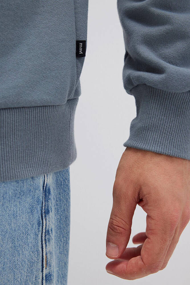 Erkek Bisiklet Yaka Sweat 0S10457-80889 Gri 