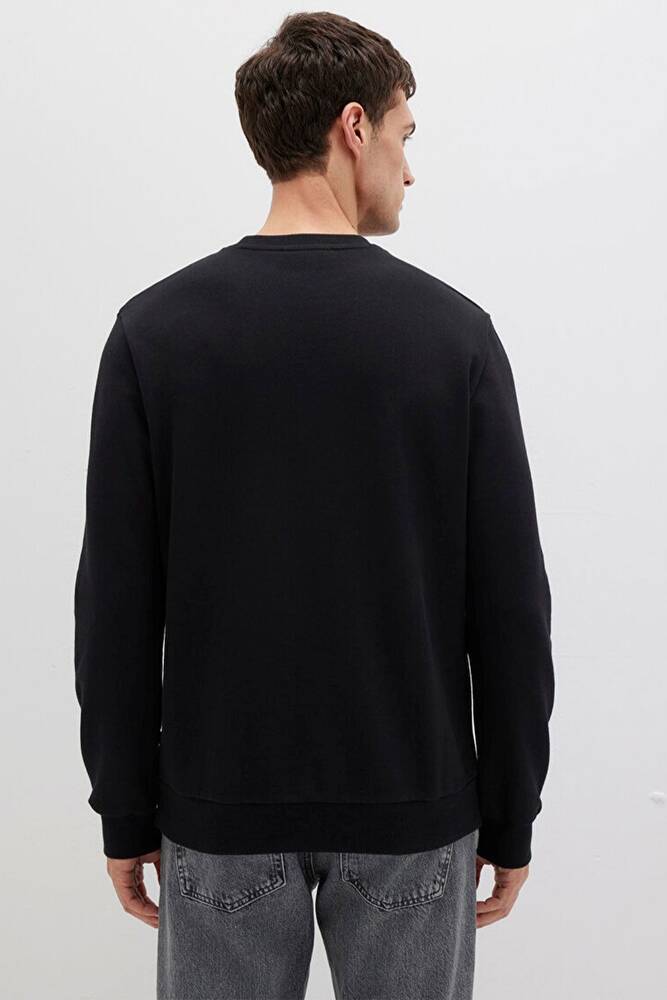 Erkek Bisiklet Yaka Sweat 0S10457-900 Siyah 