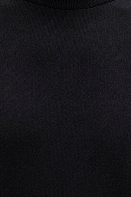 Erkek Bisiklet Yaka Sweat 0S10457-900 Siyah - Thumbnail