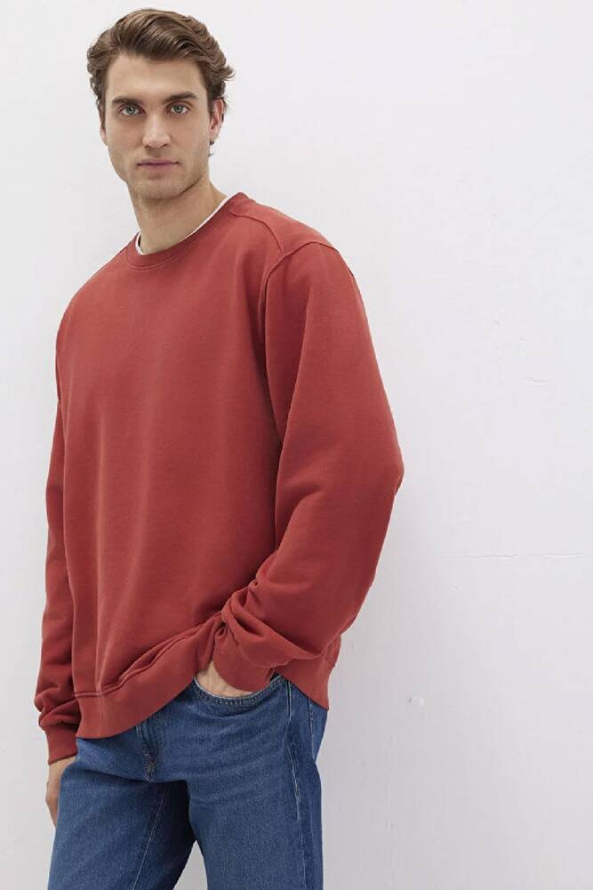 Erkek Bisiklet Yaka Sweat 0S10482-70457 Kırmızı 