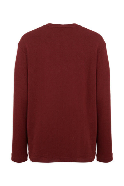 Erkek Bisiklet Yaka Sweat 0S20172-70409 Bordo  - 7