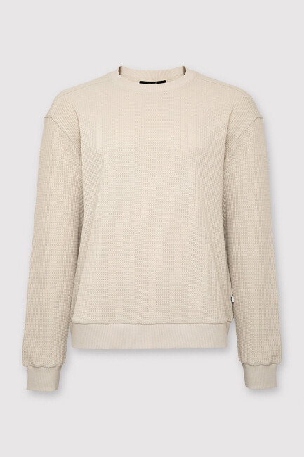 Erkek Bisiklet Yaka Sweat 0S20173-70134 Bej  - 6