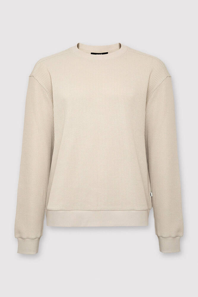 Erkek Bisiklet Yaka Sweat 0S20173-70134 Bej  - 6