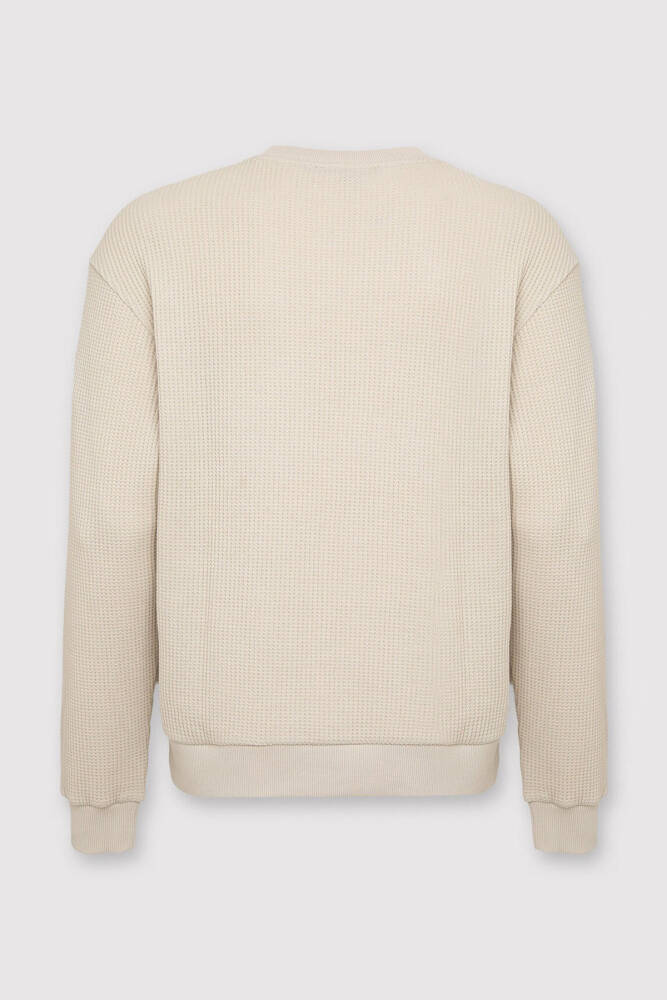 Erkek Bisiklet Yaka Sweat 0S20173-70134 Bej  - 7
