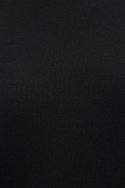 Erkek Bisiklet Yaka Tişört 0611108-900 Siyah - Thumbnail