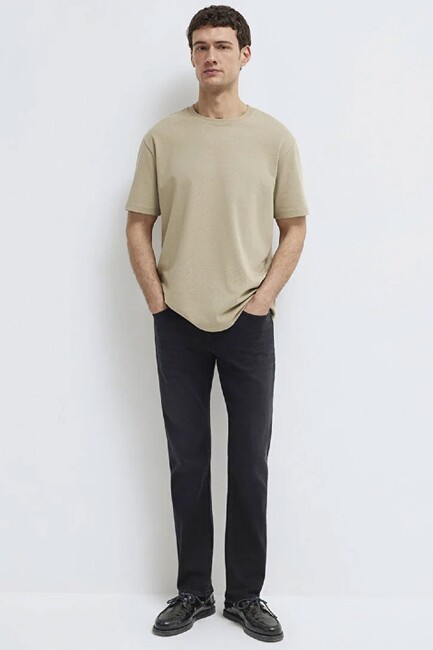 Erkek Bisiklet Yaka Tişört 0611596-70360 Yeşil (3)