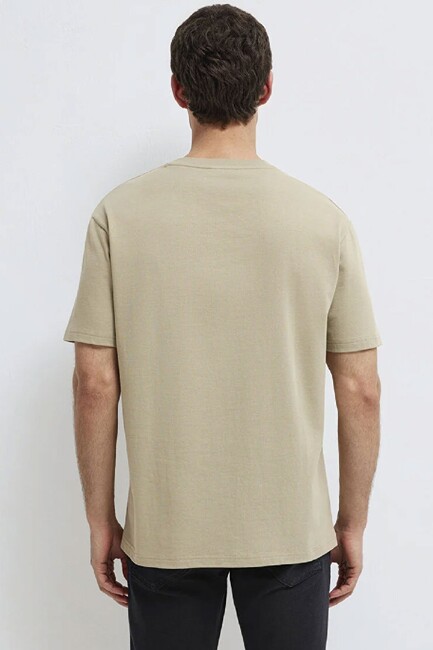 Erkek Bisiklet Yaka Tişört 0611596-70360 Yeşil - Thumbnail