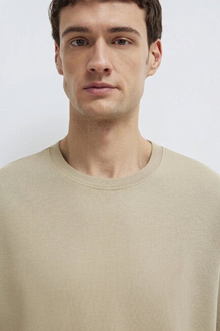 Erkek Bisiklet Yaka Tişört 0611596-70360 Yeşil - Thumbnail