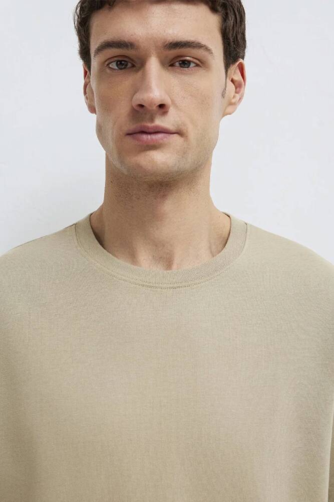 Erkek Bisiklet Yaka Tişört 0611596-70360 Yeşil 