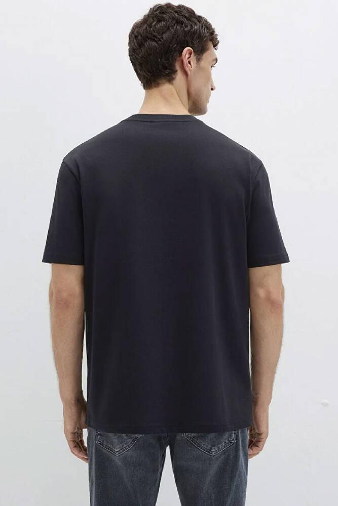 Erkek Bisiklet Yaka Tişört 0611596-900 Siyah 