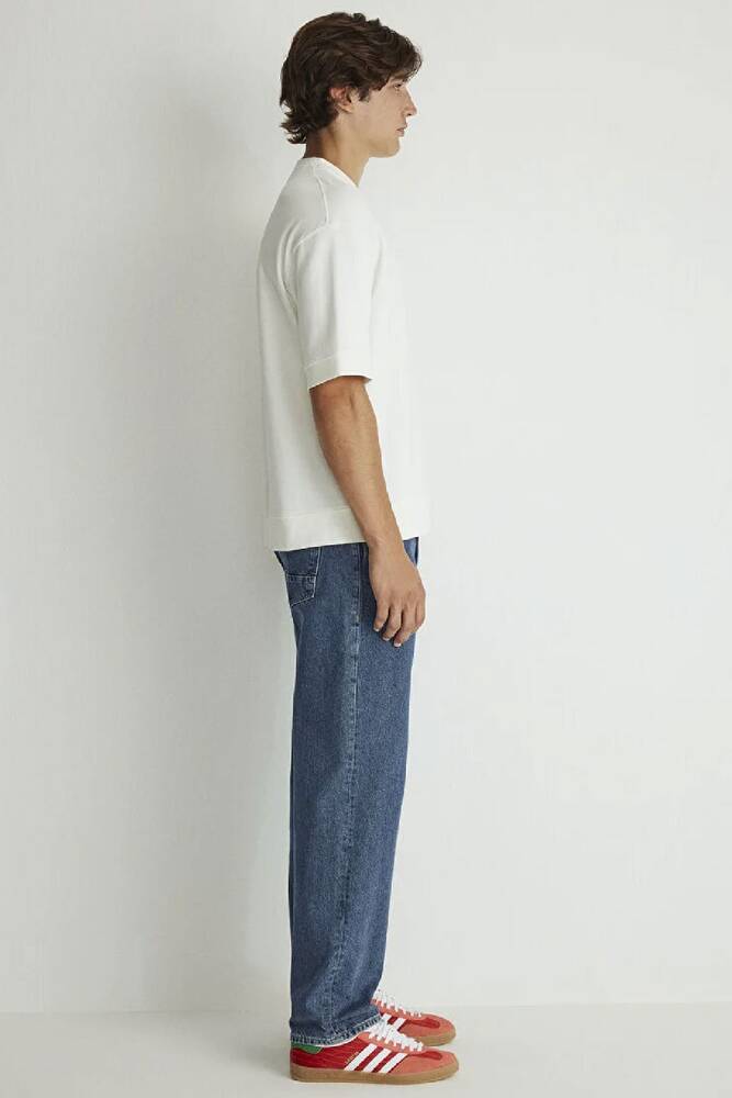 Erkek Bisiklet Yaka Tişört 0611614-70057 Ekru 