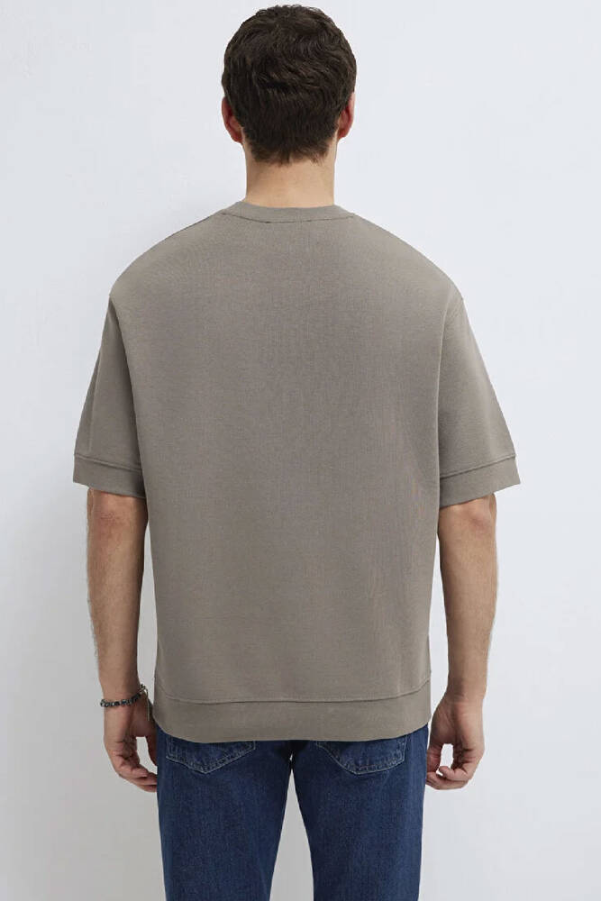 Erkek Bisiklet Yaka Tişört 0611614-87875 Bej 