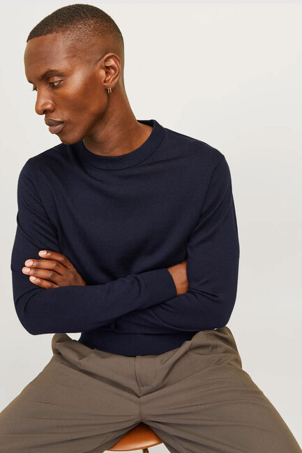 Erkek Blamılano Stıtch Kazak 12259666 Lacivert - Thumbnail