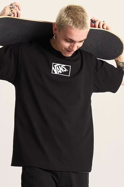 Erkek Blocked Box Loose Tişört VN000RAPBLK1 Siyah (1)