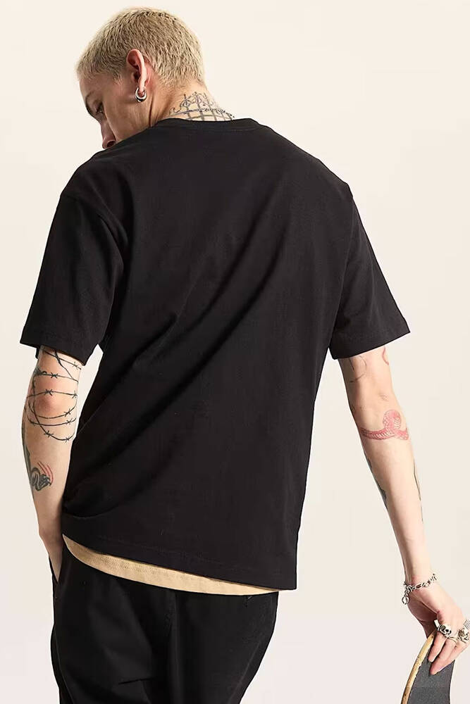 Erkek Blocked Box Loose Tişört VN000RAPBLK1 Siyah 