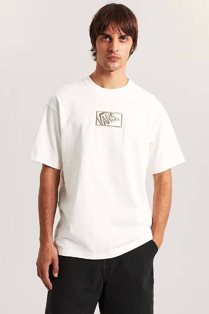 Erkek Blocked Box Loose Tişört VN000RAPC9F1 Ekru 