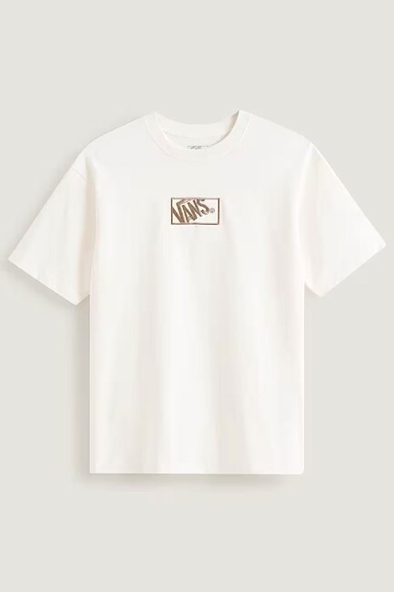 Erkek Blocked Box Loose Tişört VN000RAPC9F1 Ekru - Thumbnail