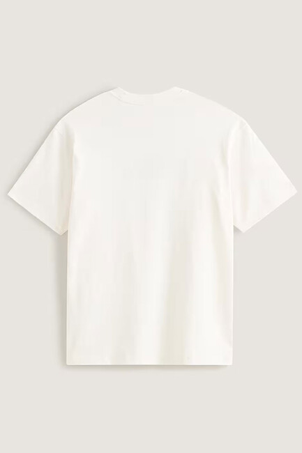 Erkek Blocked Box Loose Tişört VN000RAPC9F1 Ekru - Thumbnail