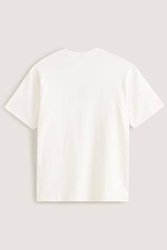 Erkek Blocked Box Loose Tişört VN000RAPC9F1 Ekru 