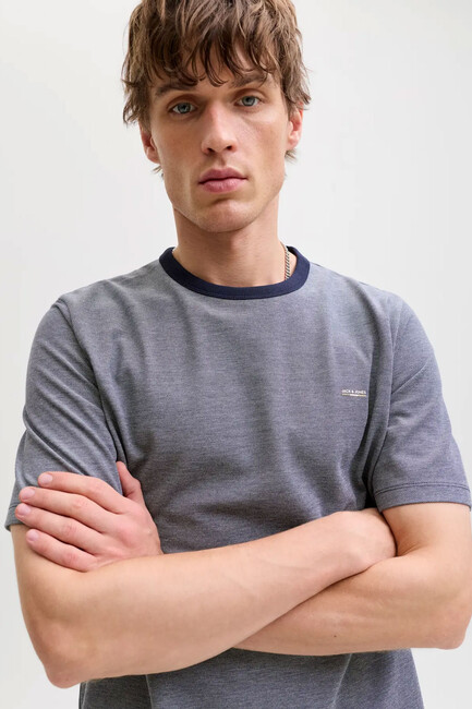 Erkek Blualves Tişört 12276801 Lacivert - Thumbnail