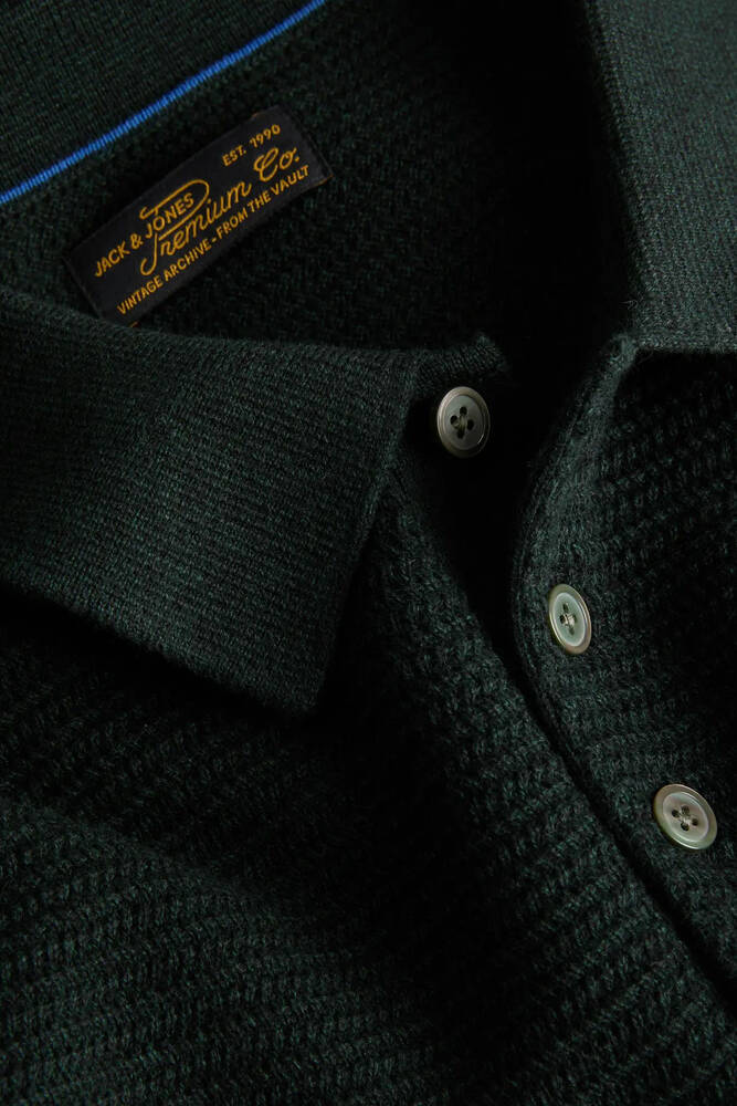 Erkek Blurıley Polo Kazak 12299904 Yeşil 