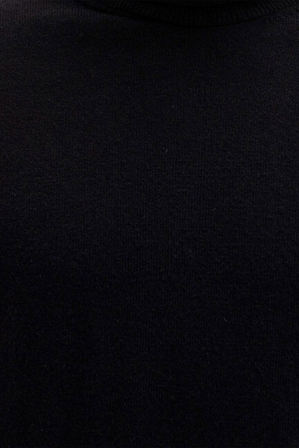 Erkek Boğazlı Kazak 0710372-900 Siyah - Thumbnail