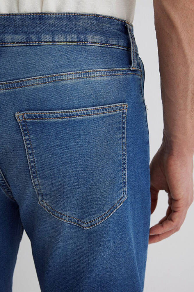 Erkek Brain Sporty Denim Şort 0418490389 Mavi 