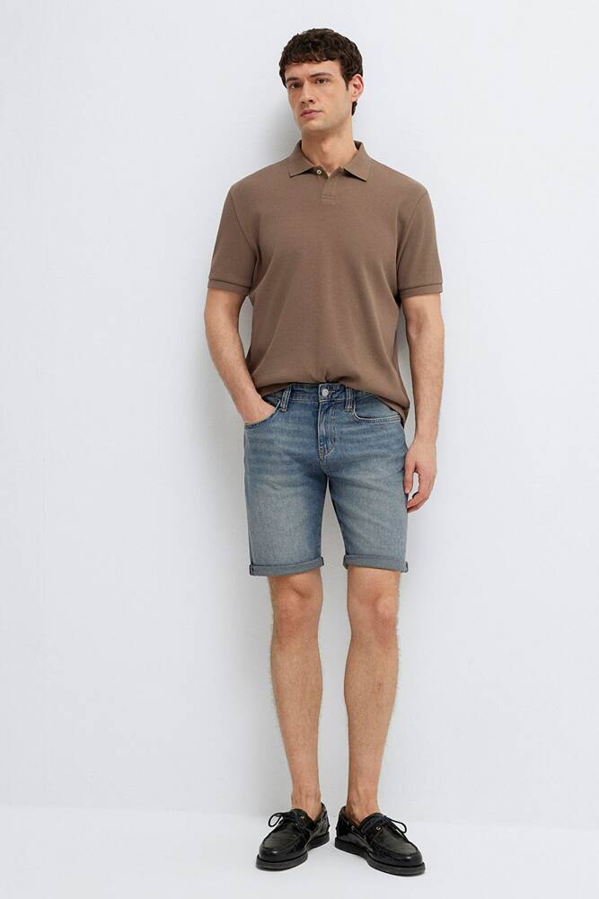 Erkek Brıan Comfort Denim Şort 04184A3261 Mavi 