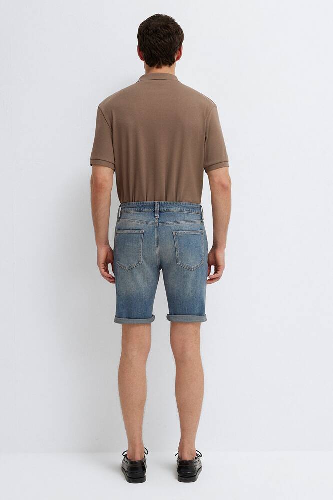 Erkek Brıan Comfort Denim Şort 04184A3261 Mavi 