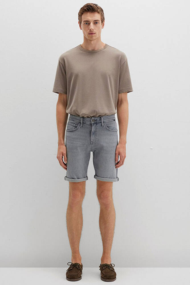 Erkek Brıan Comfort Jean Şort 0418489820 Gri 
