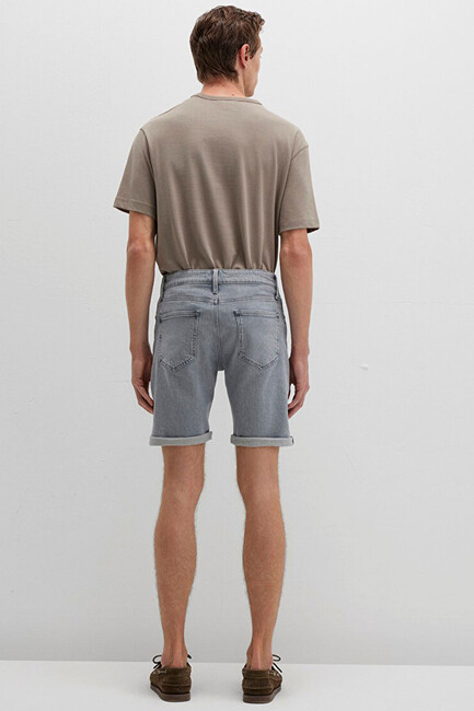 Erkek Brıan Comfort Jean Şort 0418489820 Gri - Thumbnail